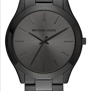 Black Michael Kors Slim Runway Watch